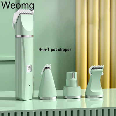 3-in-1 Dog & Cat Electric Clipper – Pet Hair Shaver with Nail Grinder & Claw Trimmer Grooming Tool