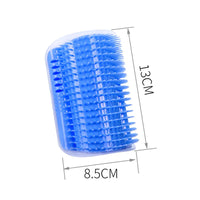Cat Corner Scratcher & Massager Brush  Self-Grooming Hair Removal Comb for Cats & Kittens