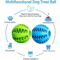 Interactive Dog Toy Ball – Rubber Chew & Treat Feeder Ball