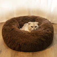 Donut Cuddler Pet Bed – Ultra Soft Round Bed for Dogs & Cats