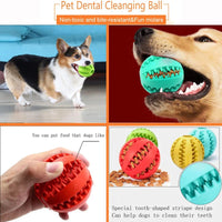 Interactive Dog Toy Ball – Rubber Chew & Treat Feeder Ball