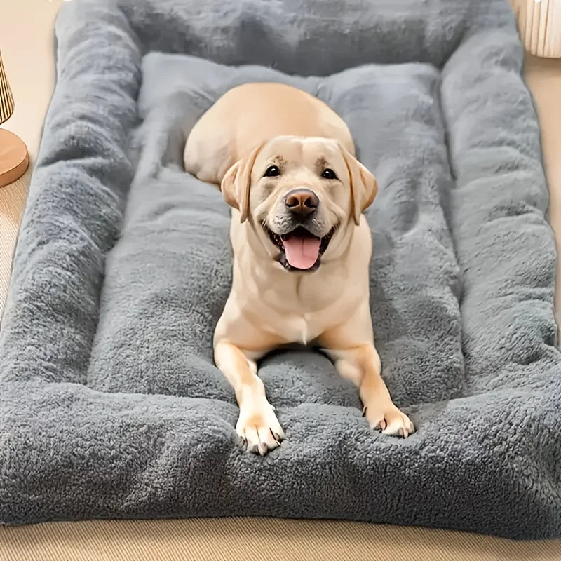 Extra Large Plush Dog Bed  Super Soft, Thickened Polyester Mat for Large Dogs