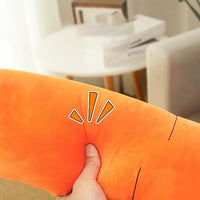 Durable Plush Carrot Dog Chew Toy with Squeaker – Interactive Vegetable Plush Toy for Small, Medium & Large Dogs