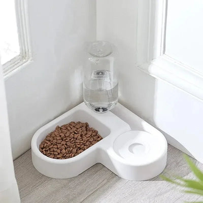 Automatic Drinking Love Pet Bowl  Moisture-Proof Dual-Use Cat & Dog Feeding Bowl