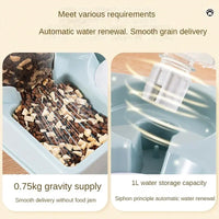 Automatic Pet Feeder & Water Dispenser Set