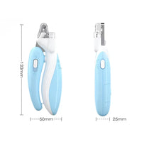 Professional Pet Nail Clippers with LED Light – Stainless Steel Pet Claw Grooming Scissors for Dogs, Cats & Small Animals
