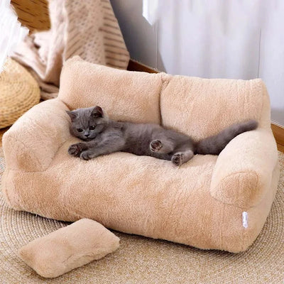 Luxury Cat & Dog Bed Sofa – Winter Warm Plush Nest  Cozy • Soft • Small & Medium Pets