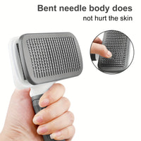 Self-Cleaning Pet Hair Removal Comb – Cat & Dog Slicker Brush for Grooming, Deshedding & Fur Care