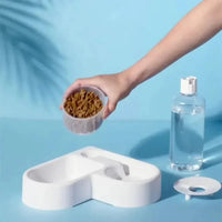 Automatic Drinking Love Pet Bowl  Moisture-Proof Dual-Use Cat & Dog Feeding Bowl