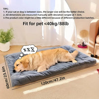 Extra Large Plush Dog Bed  Super Soft, Thickened Polyester Mat for Large Dogs