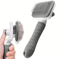 Self-Cleaning Pet Hair Removal Comb – Cat & Dog Slicker Brush for Grooming, Deshedding & Fur Care