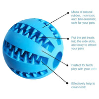 Interactive Dog Toy Ball – Rubber Chew & Treat Feeder Ball