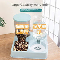 Automatic Pet Feeder & Water Dispenser Set