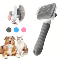 Self-Cleaning Pet Hair Removal Comb – Cat & Dog Slicker Brush for Grooming, Deshedding & Fur Care