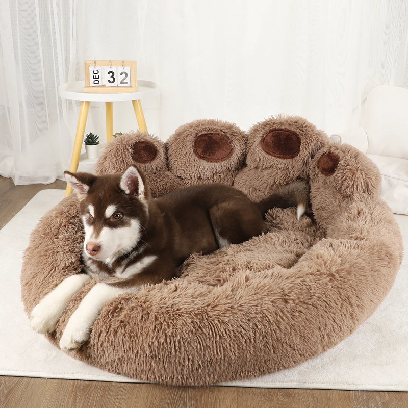 Fluffy Dog Bed – Winter Warm Sofa Basket for Pets