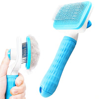 Self-Cleaning Pet Hair Removal Comb – Cat & Dog Slicker Brush for Grooming, Deshedding & Fur Care