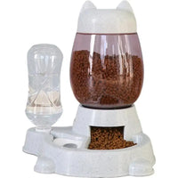 Automatic Press-Type 2-in-1 Cat Feeder & Water Dispenser