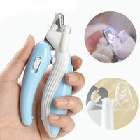 Professional Pet Nail Clippers with LED Light – Stainless Steel Pet Claw Grooming Scissors for Dogs, Cats & Small Animals
