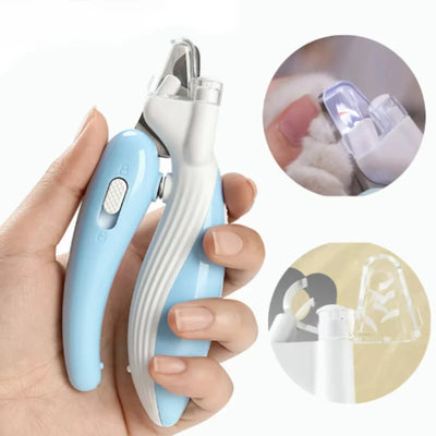 Professional Pet Nail Clippers with LED Light – Stainless Steel Pet Claw Grooming Scissors for Dogs, Cats & Small Animals