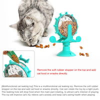 Interactive Treat Leaking Toy – Ferris Wheel Slow Feeder for Cats & Small Dogs